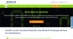 Desktop Screenshot of binck.fr