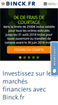 Mobile Screenshot of binck.fr