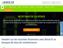 Tablet Screenshot of binck.fr